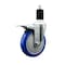 Service Caster 5'' Blue Poly Swivel 1-1/2'' Expanding Stem Caster Total Lock Brake SCC-EXTTL20S514-PPUB-BLUE-112 - alternate 1